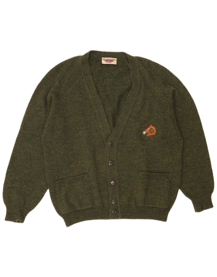 Pulover cardigan pentru bărbați Gran Sasso XL Kaki Lână