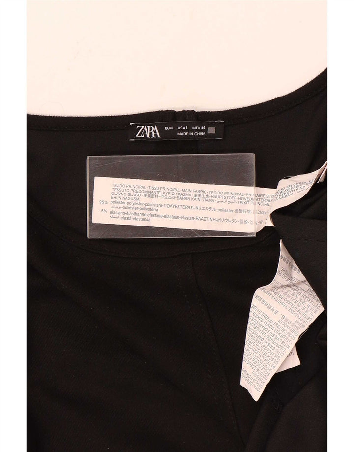 Rochie femeie Zara Shift UK 16, mare, negru, poliester