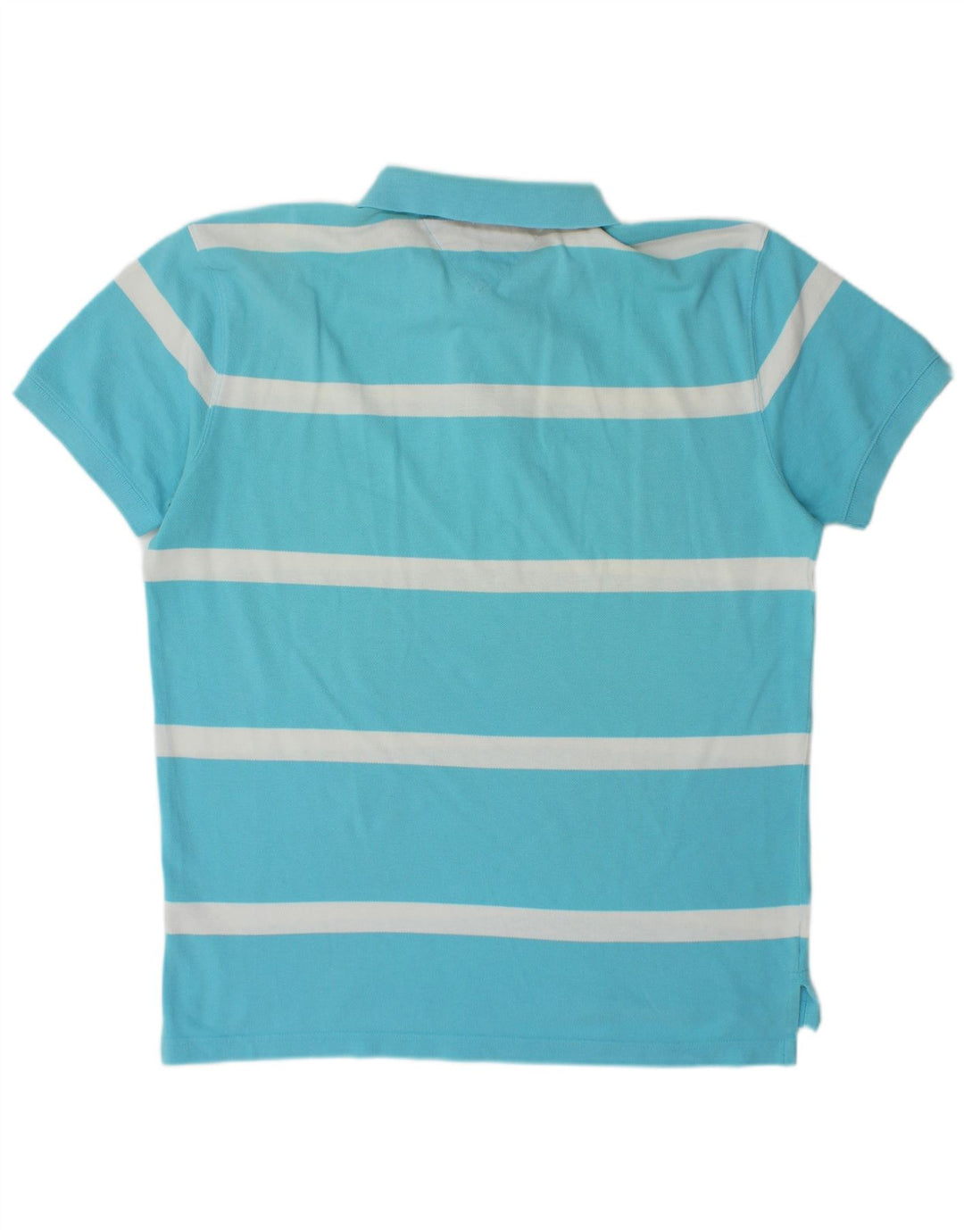 Tricou polo Tommy Hilfiger pentru bărbați, bumbac cu dungi albastre mari