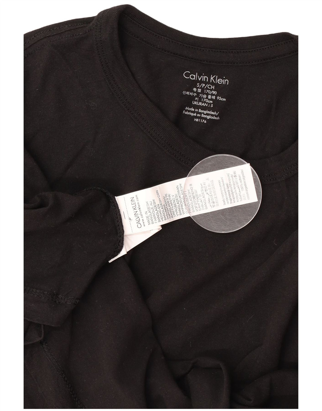 Tricou Calvin Klein pentru bărbați Top mic bumbac negru