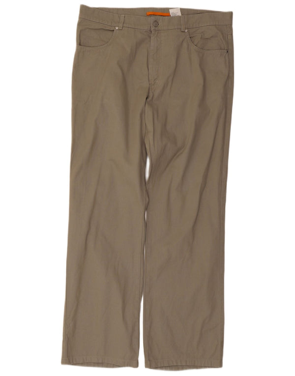 Pantaloni casual drepti pentru bărbați Timberland W38 L31 bumbac gri