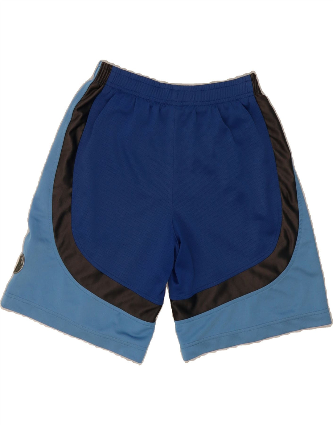 NIKE Boys Sport Shorts 10-11 Years Medium  Blue Colourblock Polyester Vintage Nike and Second-Hand Nike from Messina Hembry 