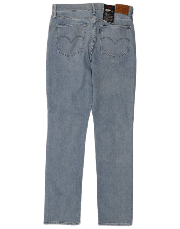 Blugi drepti cu talie înaltă Levi's pentru femei 724, bumbac albastru L30 L32