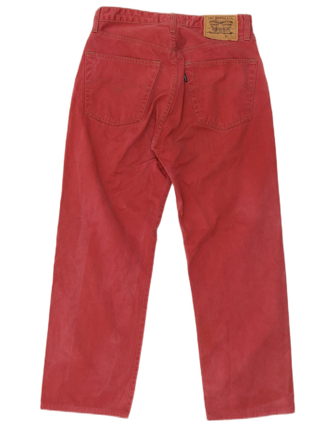 Blugi drepti pentru bărbați Levi's 401 W31 L26 bumbac roșu