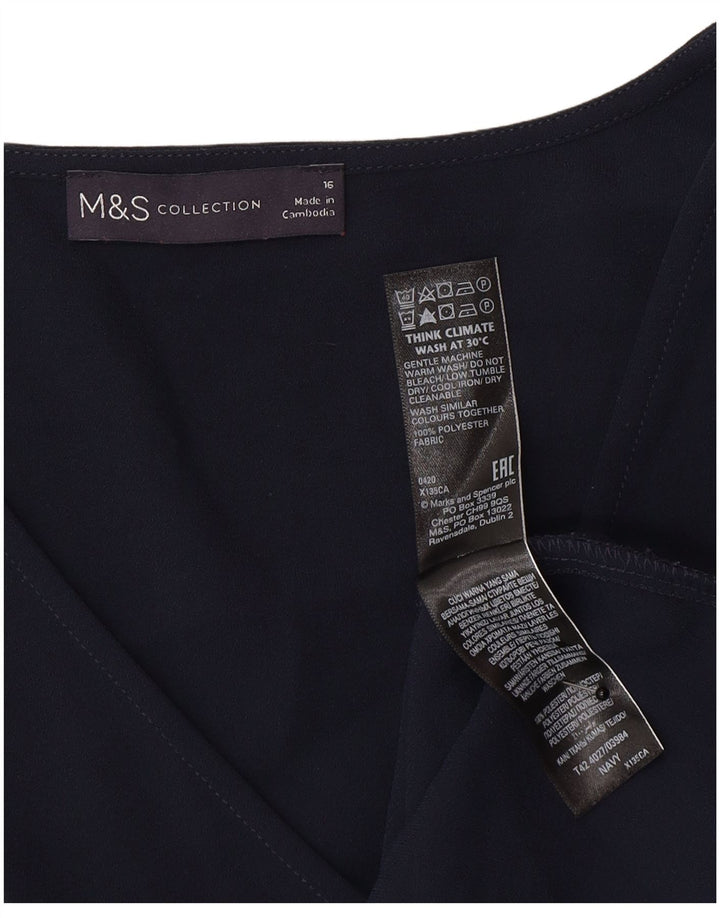Rochie schimbătoare pentru femei Marks & Spencer cu mâneci 3/4 UK 16, mare, bleumarin