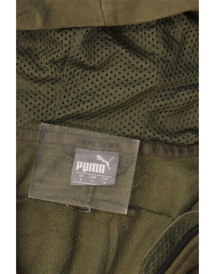 Pulover PUMA pentru bărbați, cu fermoar, camuflaj kaki mic