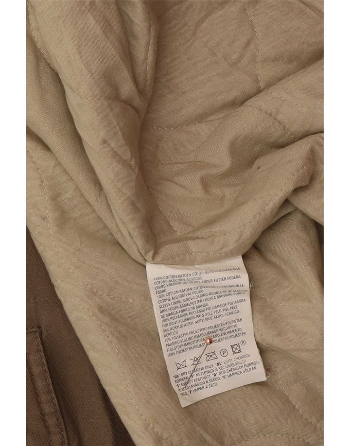 Jachetă parka cu glugă Levi's pentru bărbați UK 40 mare, bej, bumbac