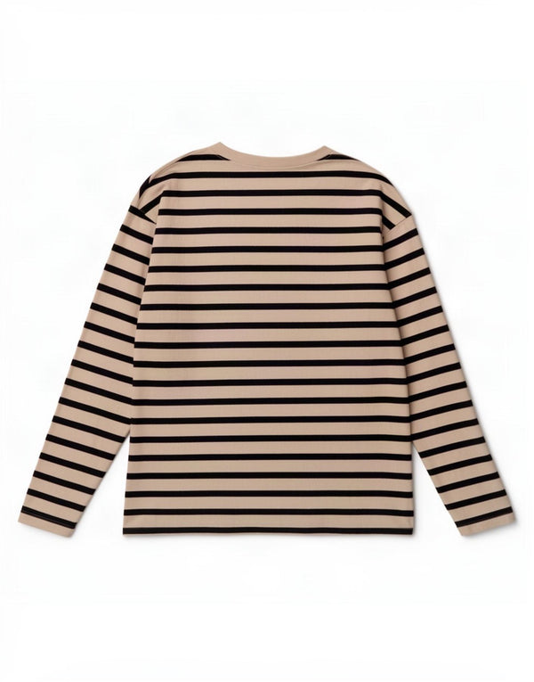 Top pentru femei Zara cu mânecă lungă UK 14 Medium White Striped