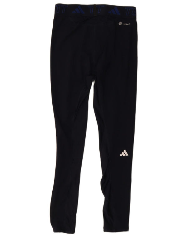 Leggings Aeroready pentru femei Adidas UK 12 Poliester mediu albastru bleumarin