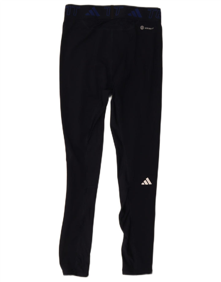 Leggings Aeroready pentru femei Adidas UK 12 Poliester mediu albastru bleumarin