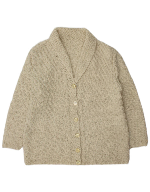 Pulover Cardigan Vintage pentru Damă UK 16 Mare Bej