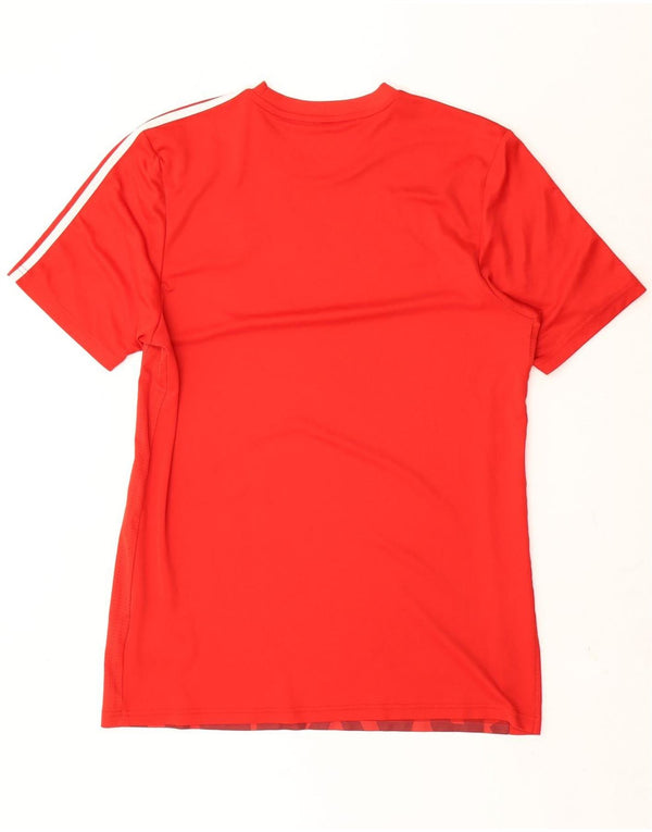 Tricou cu grafică Adidas FC Bayern Munchen pentru bărbați Top mare poliester roșu
