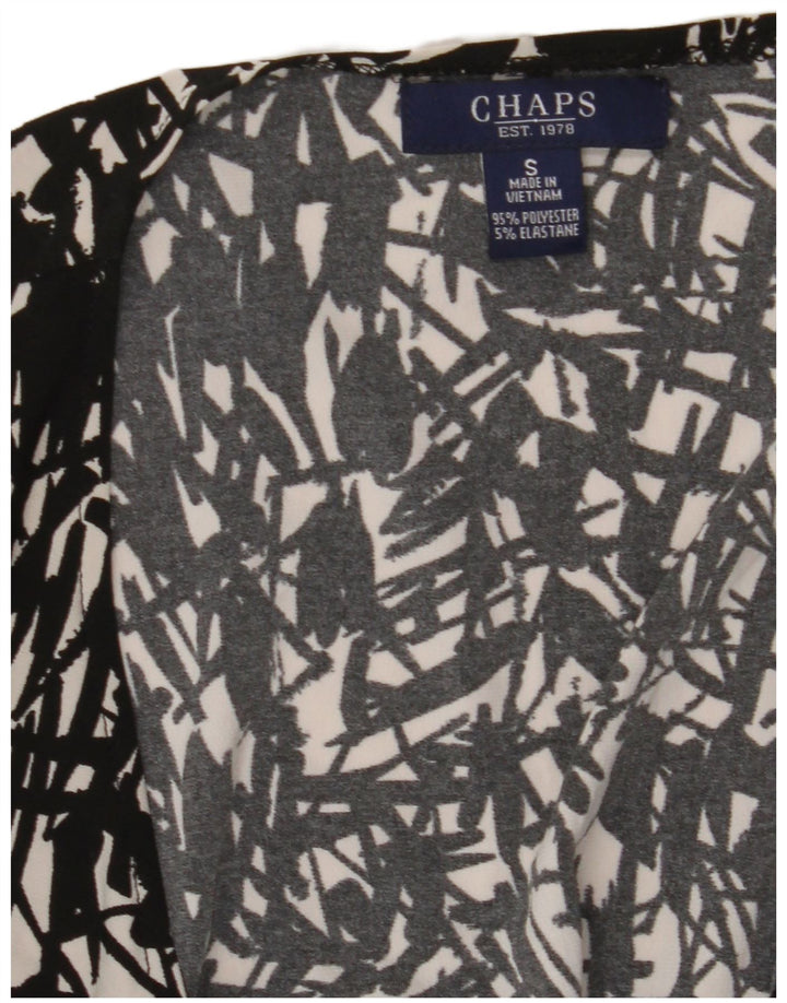 CHAPS Rochie Maxi pentru Femei UK 10 Poliester Geometric Negru Mic