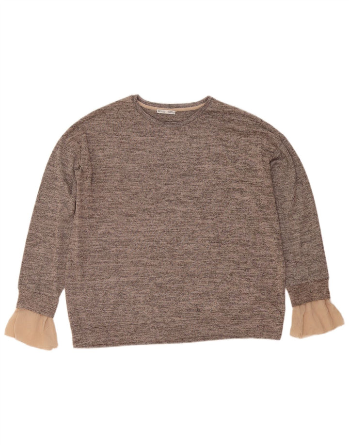 Pulover pentru femei Zara UK 14 Medium Gri Pete