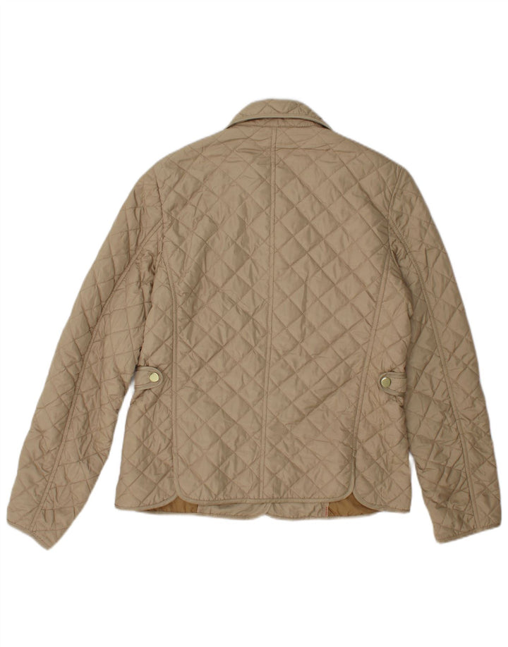 Jachetă matlasată pentru femei Zara UK 12 Medium Bej Poliester