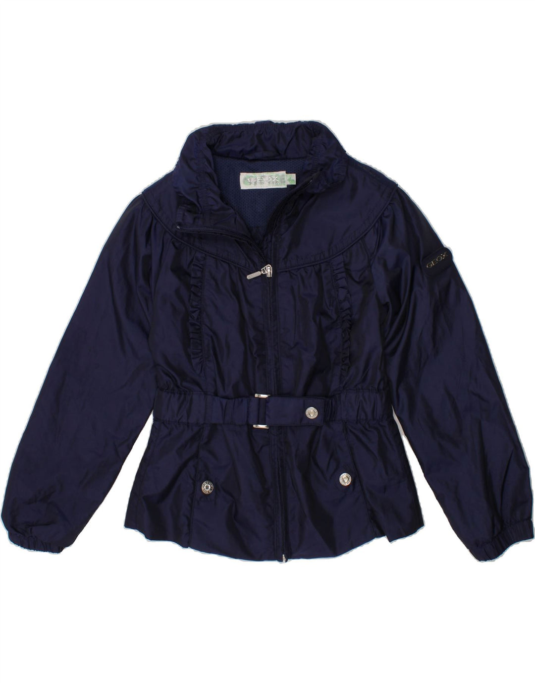 GEOX Girls Bomber Jacket 4-5 Years Navy Blue Polyamide Vintage Geox and Second-Hand Geox from Messina Hembry 