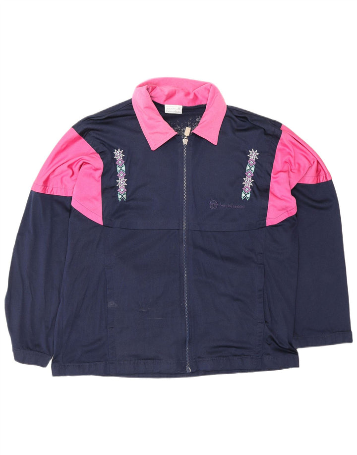 SERGIO TACCHINI Jachetă de trening grafică pentru bărbați, mică, bleumarin