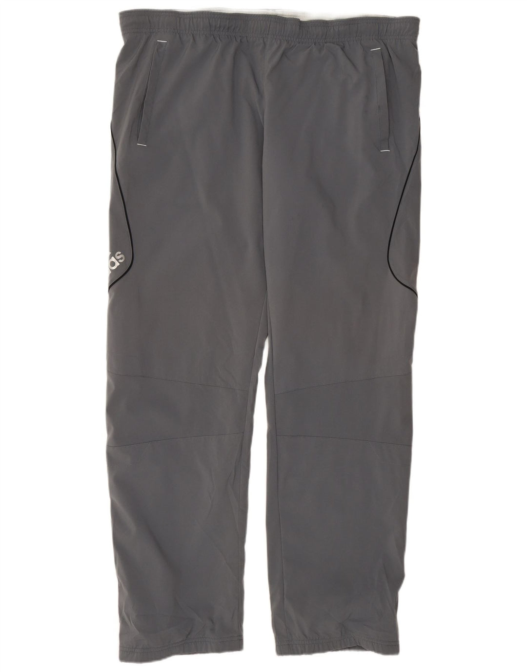 Pantaloni de trening grafic ADIDAS pentru bărbați, mari, gri, poliester