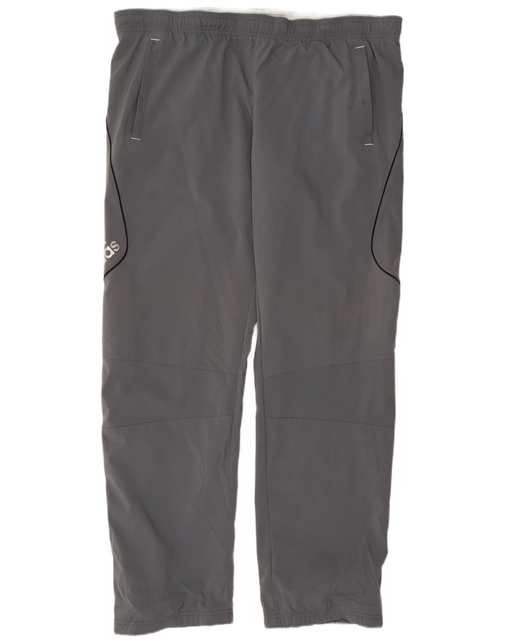 Pantaloni de trening grafic ADIDAS pentru bărbați, mari, gri, poliester