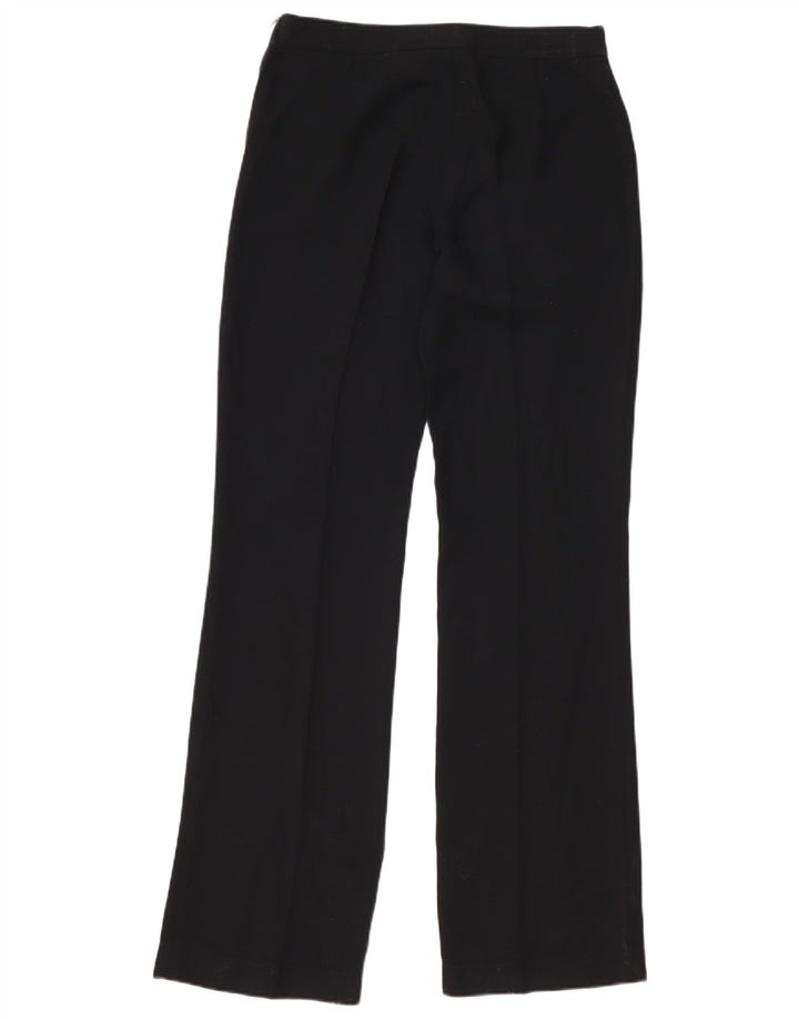Pantaloni casual drepti pentru femei Zara EU 40 Mediu L30 L35 Poliester negru