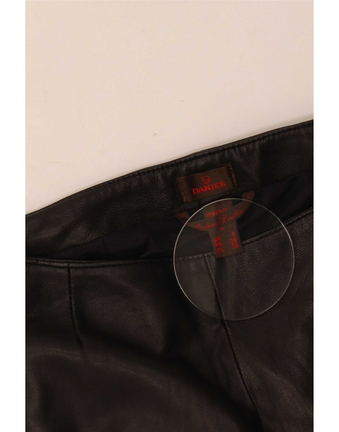 Pantaloni damă Danier Flare din piele Mărimea 8 W24 L31 Negru