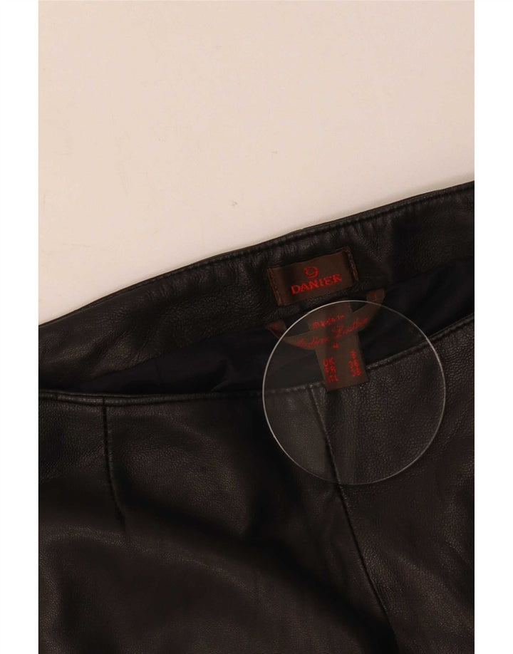 Pantaloni damă Danier Flare din piele Mărimea 8 W24 L31 Negru