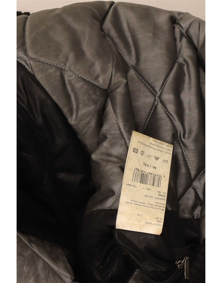 Jachetă bomber cu glugă pentru bărbați Milestone UK 44 2XL Poliester negru