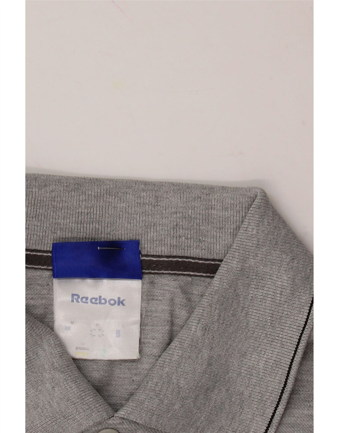 REEBOK Mens Polo Shirt Medium Grey Vintage Reebok and Second-Hand Reebok from Messina Hembry 