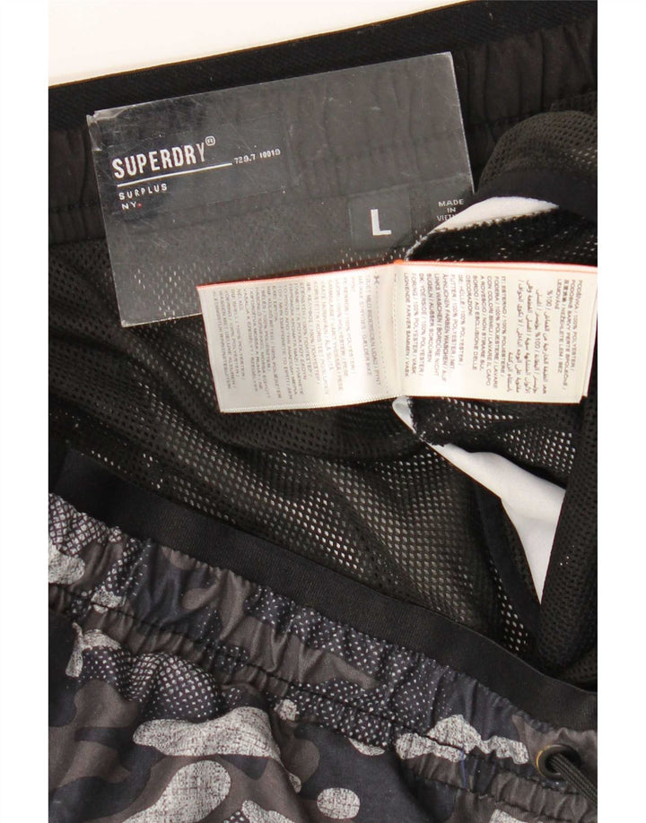 Pantaloni scurți de înot Superdry pentru bărbați, mari, multicolor, din poliester de camuflaj