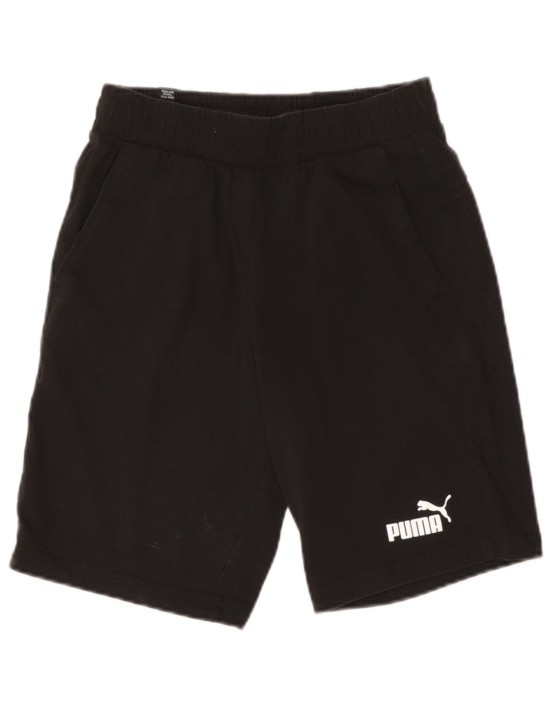 Pantaloni scurti sport Puma pentru bărbați, bumbac negru mic