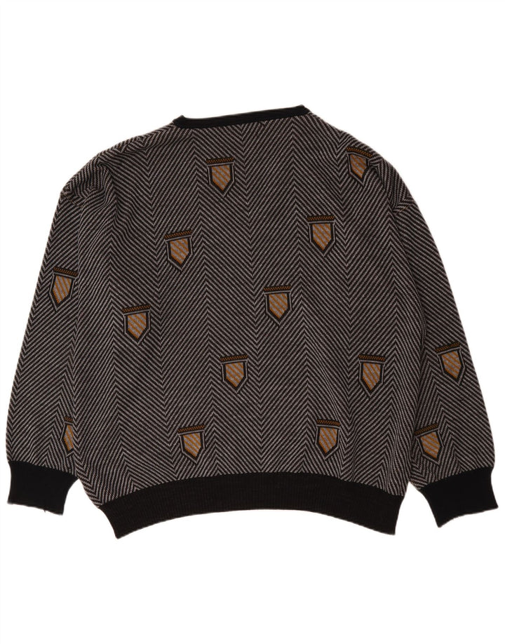 Pulover cu decolteu în V Bentley pentru bărbați, 3XL, chevron gri