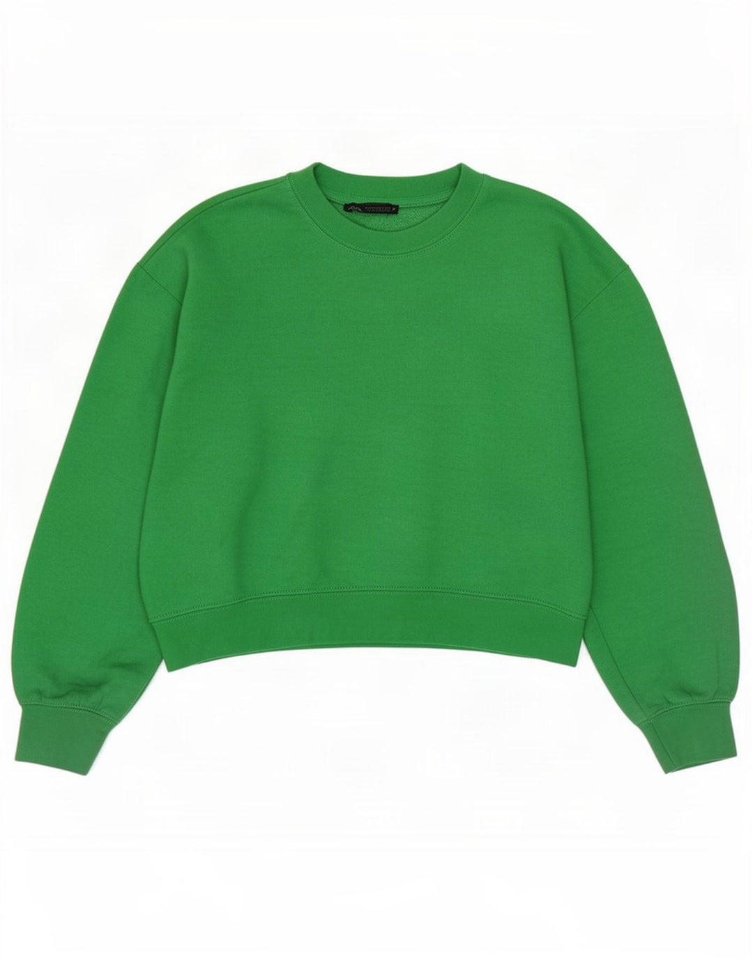 Pulover de hanorac oversize pentru femei Zara UK 10 Poliester verde mic