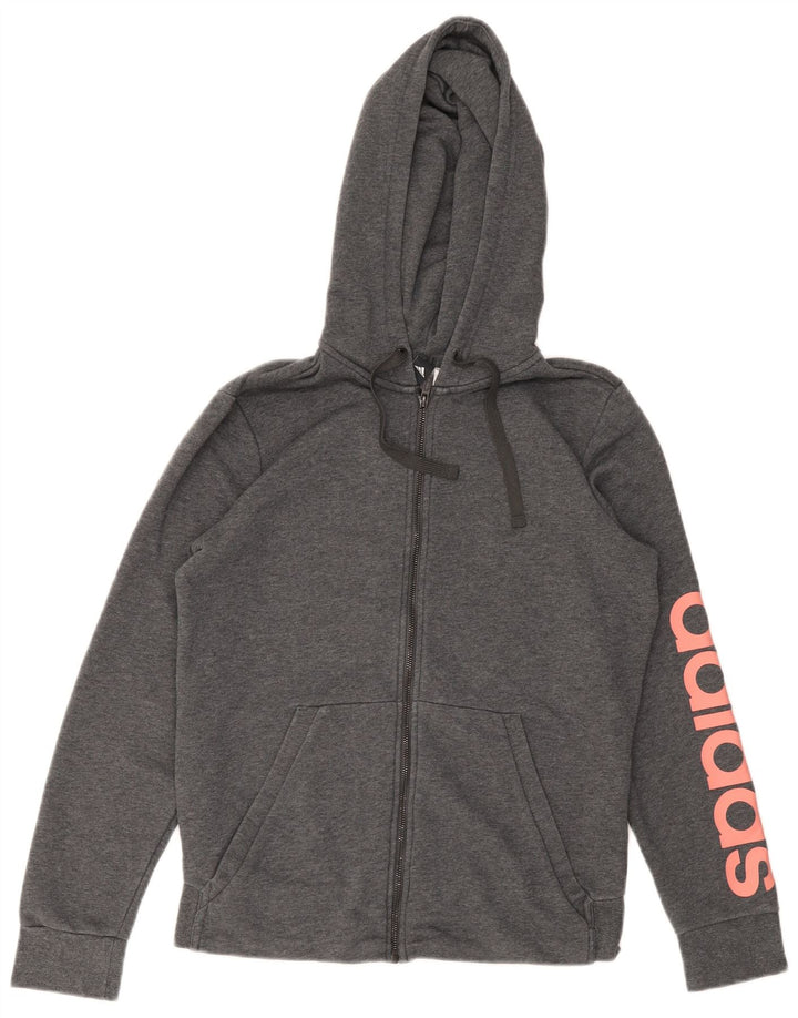 Pulover Adidas Graphic Zip Hoodie pentru bărbați, gri mic