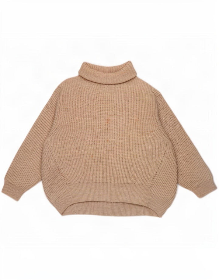 Marks & Spencer Pulover oversized cu gât rulat pentru femei UK 16 Large Bej