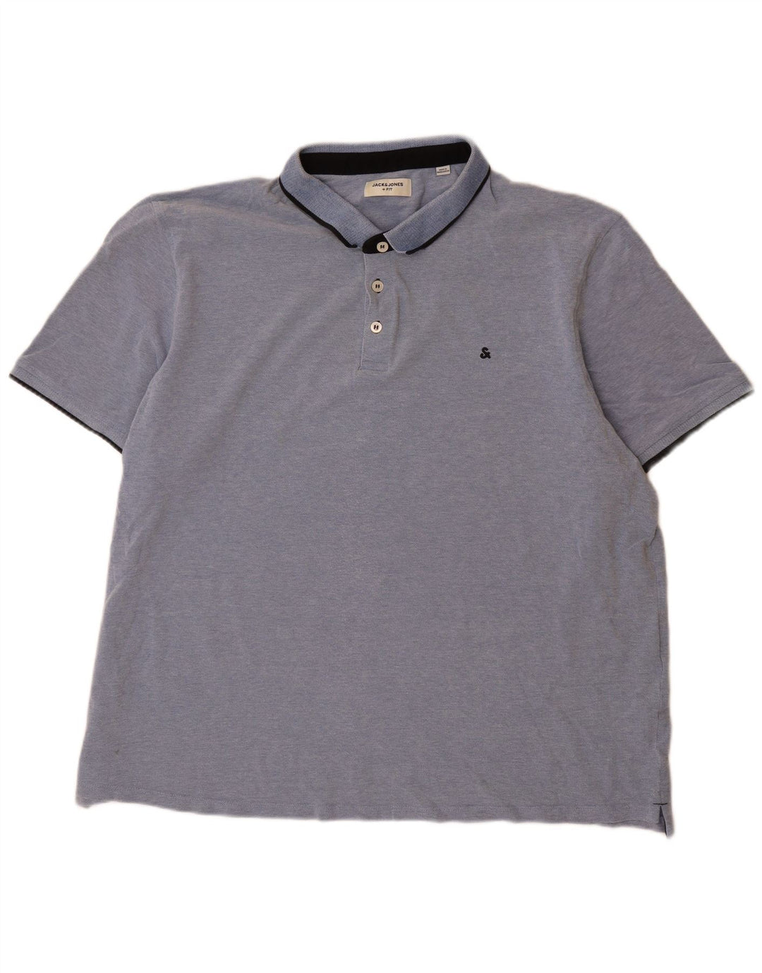 Tricou polo Jack & Jones pentru bărbați, bumbac albastru 3XL