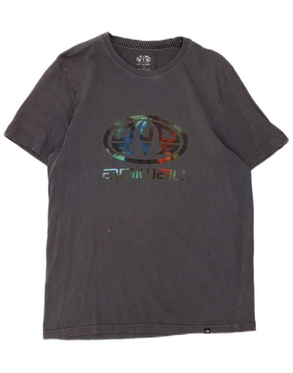Tricou grafic pentru bărbați Animal Top Medium Gri Bumbac