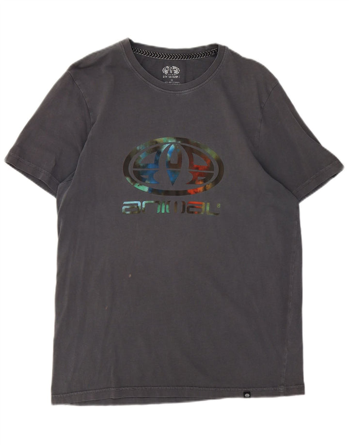 Tricou grafic pentru bărbați Animal Top Medium Gri Bumbac