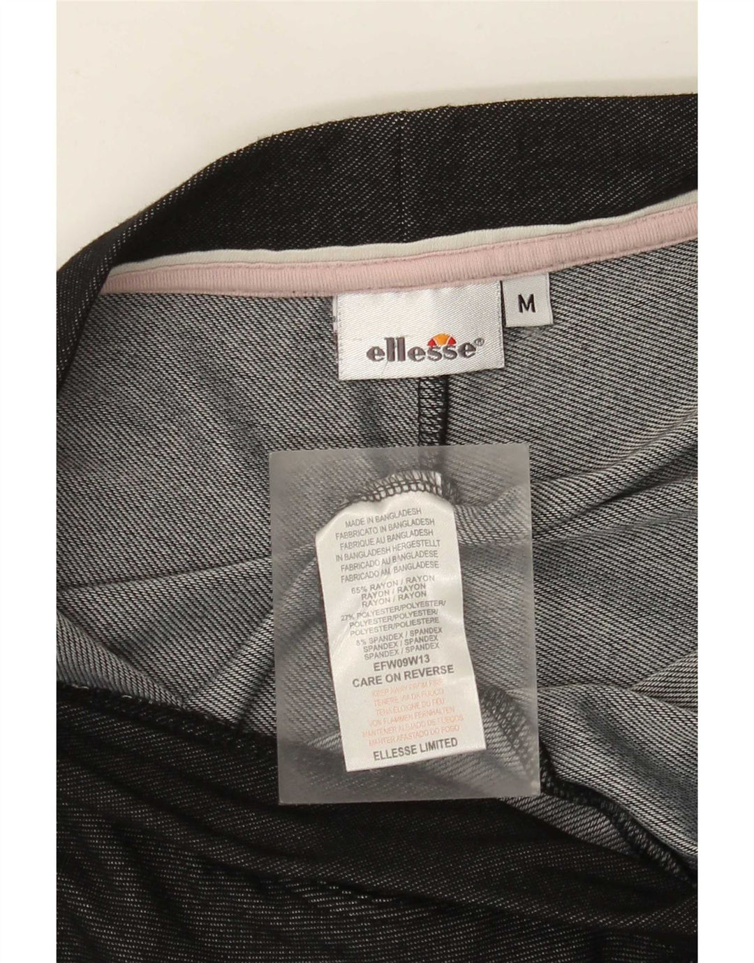 Leggings pentru femei Ellesse UK 12 Medium Black Rayon