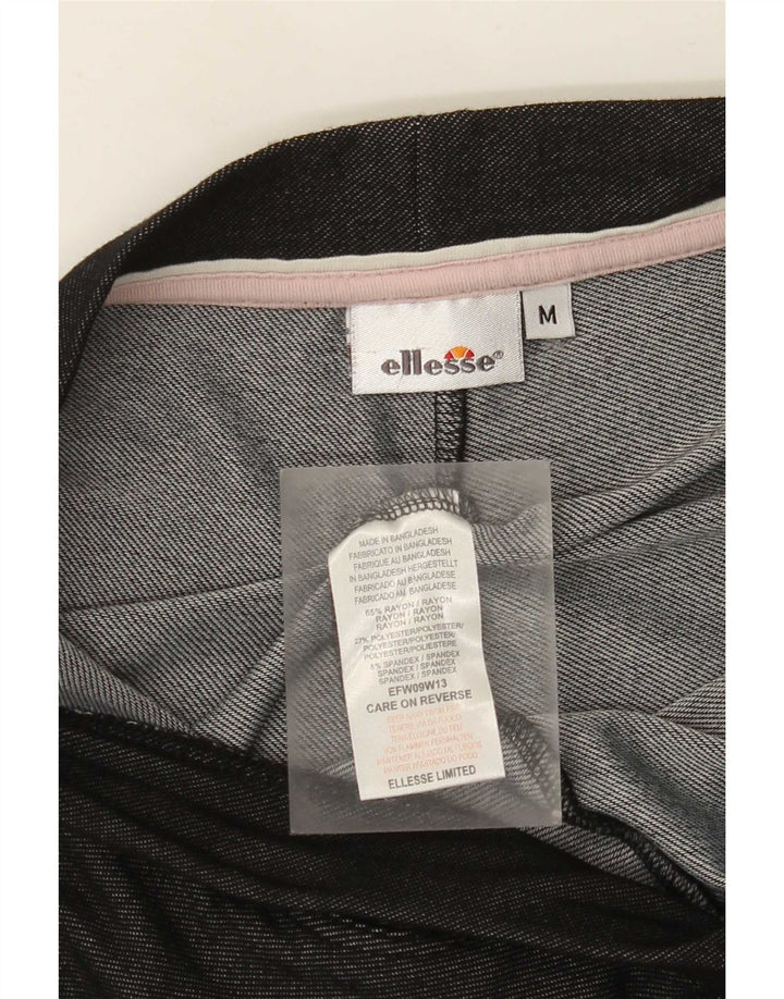 Leggings pentru femei Ellesse UK 12 Medium Black Rayon