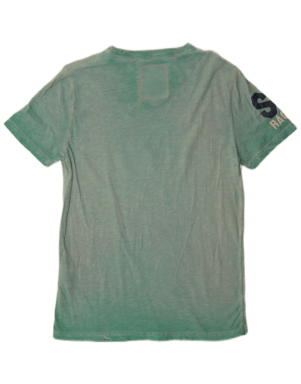 Tricou grafic pentru bărbați Superdry Top din bumbac verde mediu