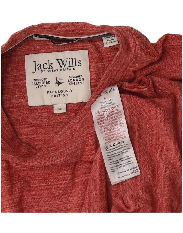 Tricou Jack Wills pentru bărbați Top din bumbac cu dungi maro mediu