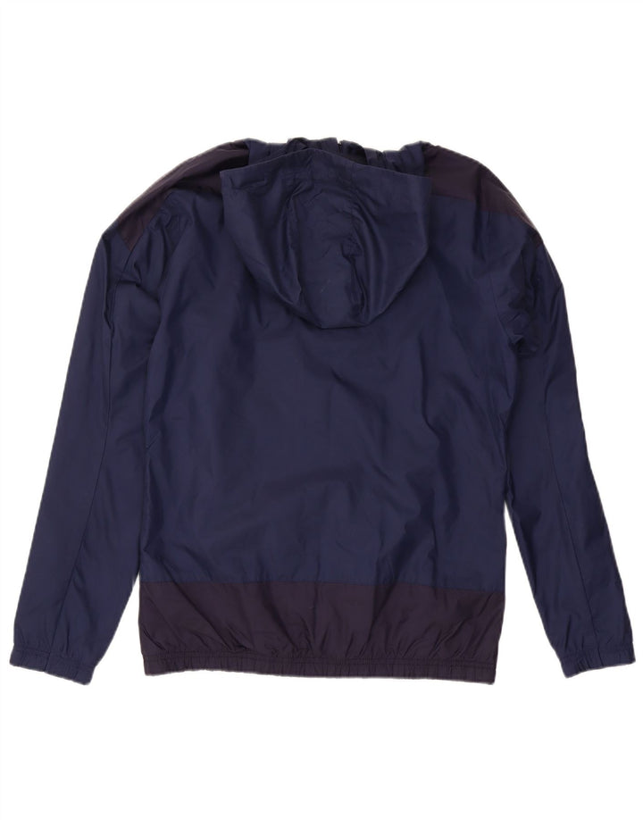 Jachetă de ploaie cu glugă Puma pentru bărbați UK 36 Small Bluemarin Colorblock Nylon