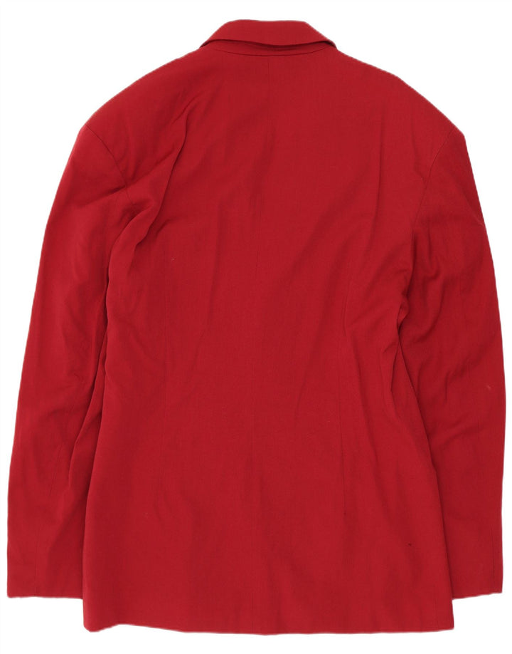 Jachetă pentru bărbați VINTAGE cu 3 nasturi IT 50 Lână roșie mare
