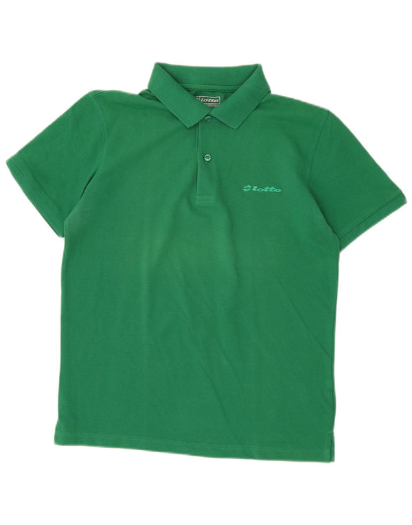 Tricou polo pentru bărbați Lotto Bumbac verde mic