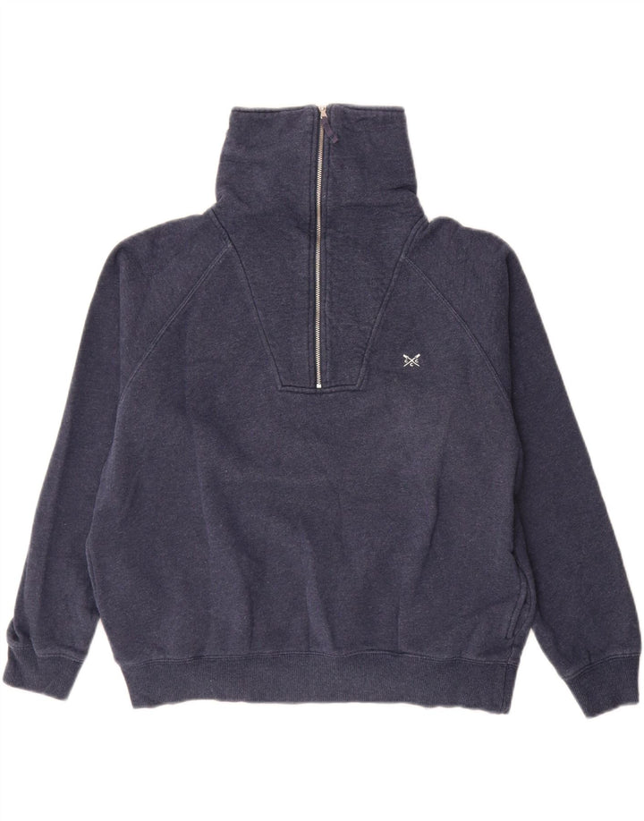 CREW CLOTHING Hanorac supradimensionat pentru femei Pulover UK 10 Mic Bleumarin