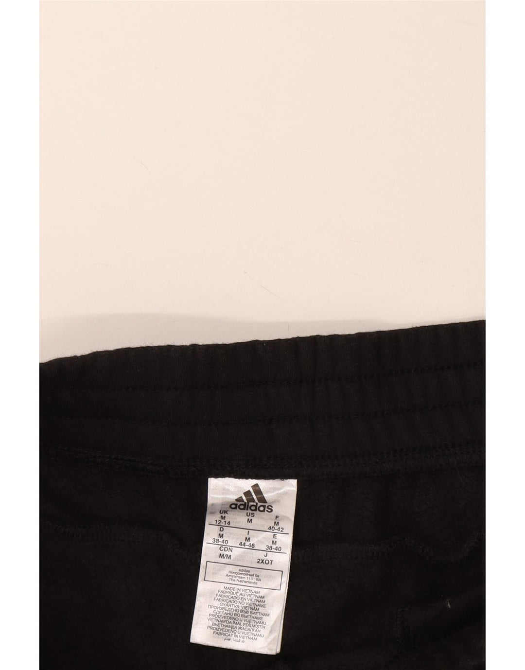 Pantaloni de trening pentru femei ADIDAS Joggeri UK 12/14 Bumbac mediu negru