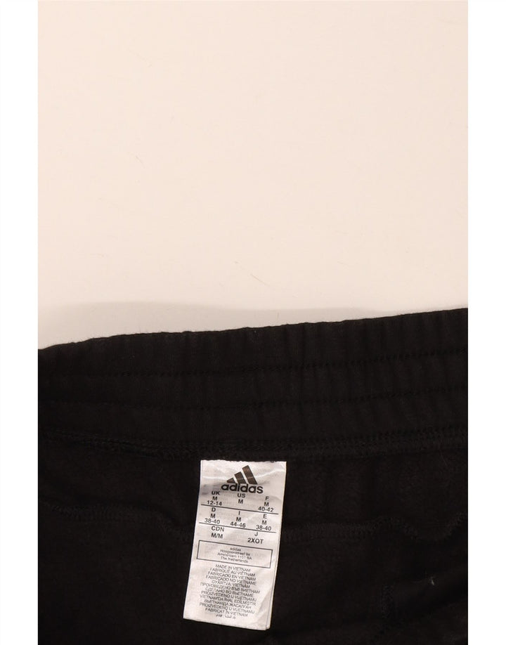 Pantaloni de trening pentru femei ADIDAS Joggeri UK 12/14 Bumbac mediu negru