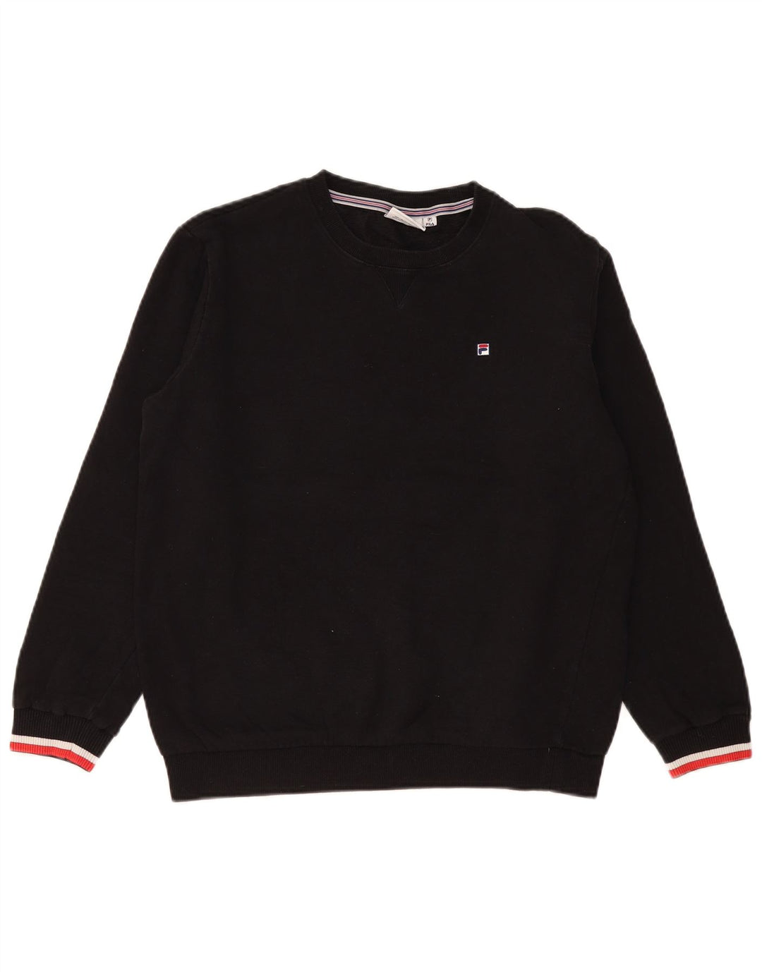 Pulover supradimensionat pentru femei FILA UK 10 Bumbac negru mic