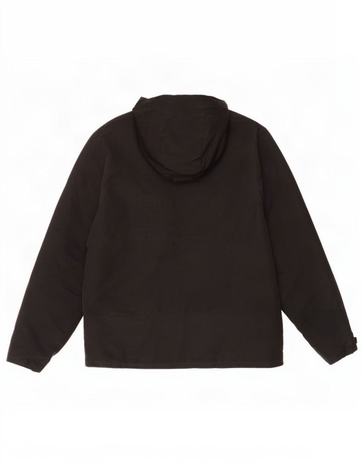 Jack Wolfskin Jachetă de vânt cu glugă pentru bărbați UK 36/38 Medium Black