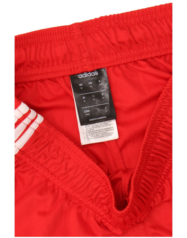 Pantaloni scurți sport pentru bărbați Adidas Climalite, poliester roșu mediu